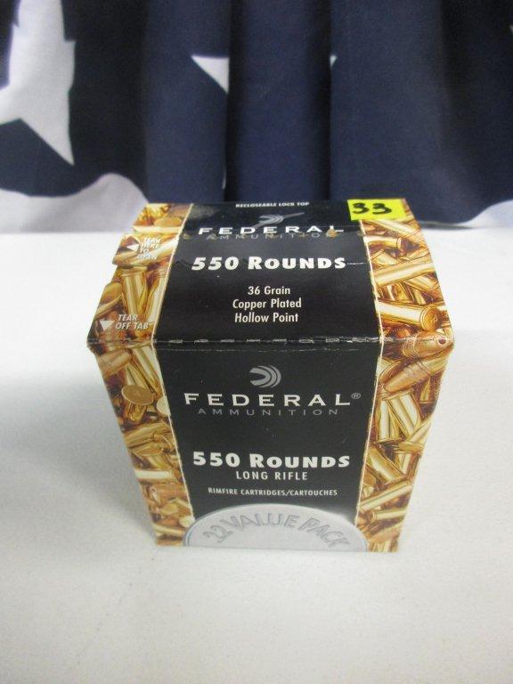 Federal .22 LR 550 Round Box