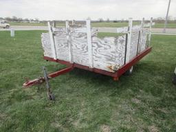 7' X 8' Home Built Tilt Bed Trailer