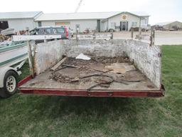 7' X 8' Home Built Tilt Bed Trailer