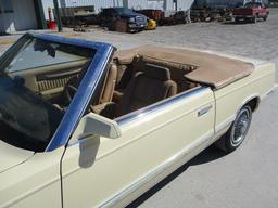 1982 Chrysler Lebaron Convertible