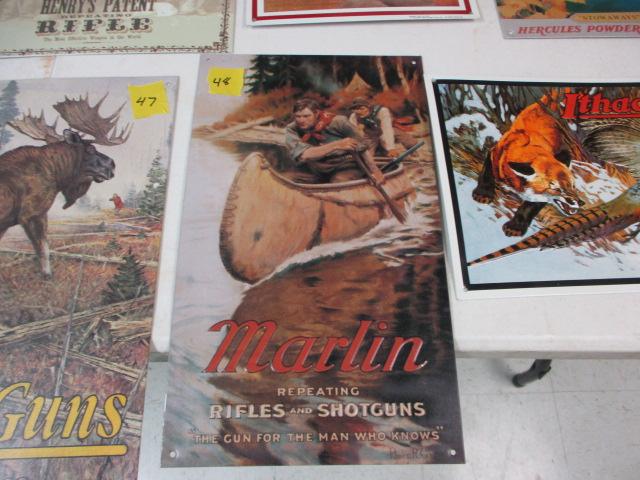 Marlin Repeating Rifles & Shotguns metal sign