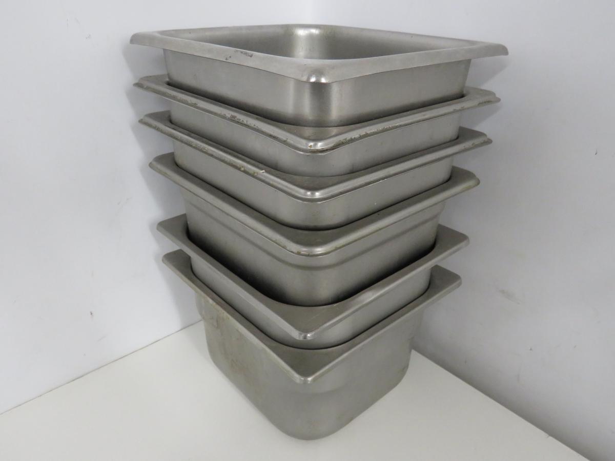 1/6 Size Stainless Steel Inserts 4" Deep