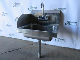 Stainless Steel Hand Sink w/Splash Guard