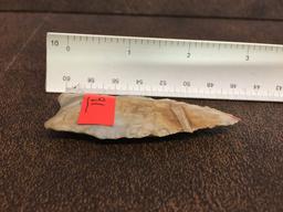 Dalton Hemphill Style Arrowhead Ground Base & Stem. Length- 2 5/8" x Width- 1 1/16"