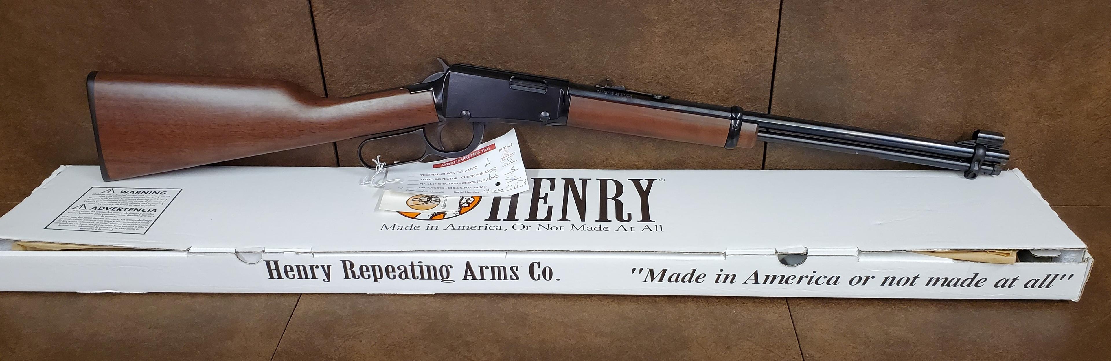 Henry Lever Action Caliber .22 S/L/LR Model H001