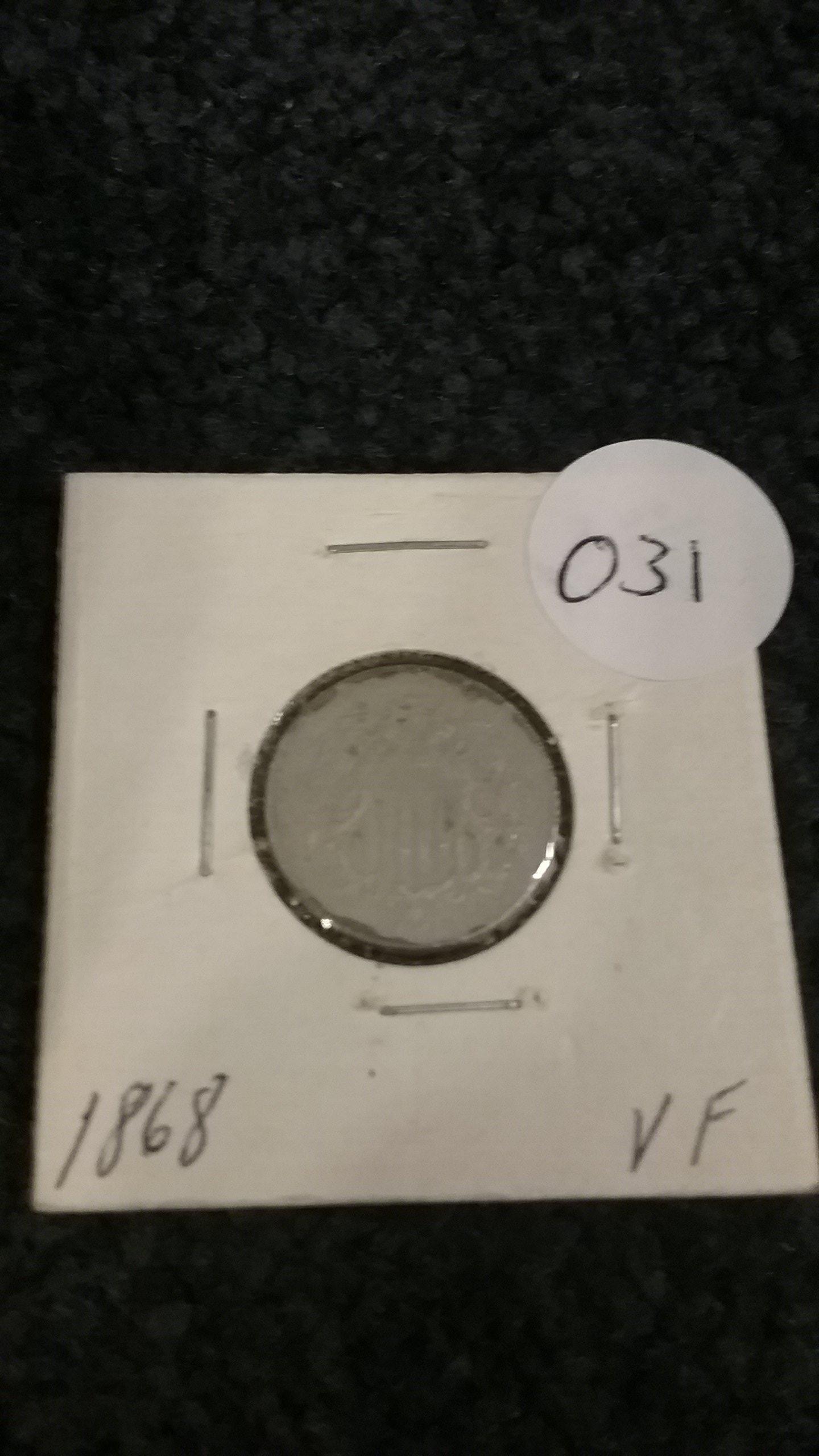 1868 Shield Nickel