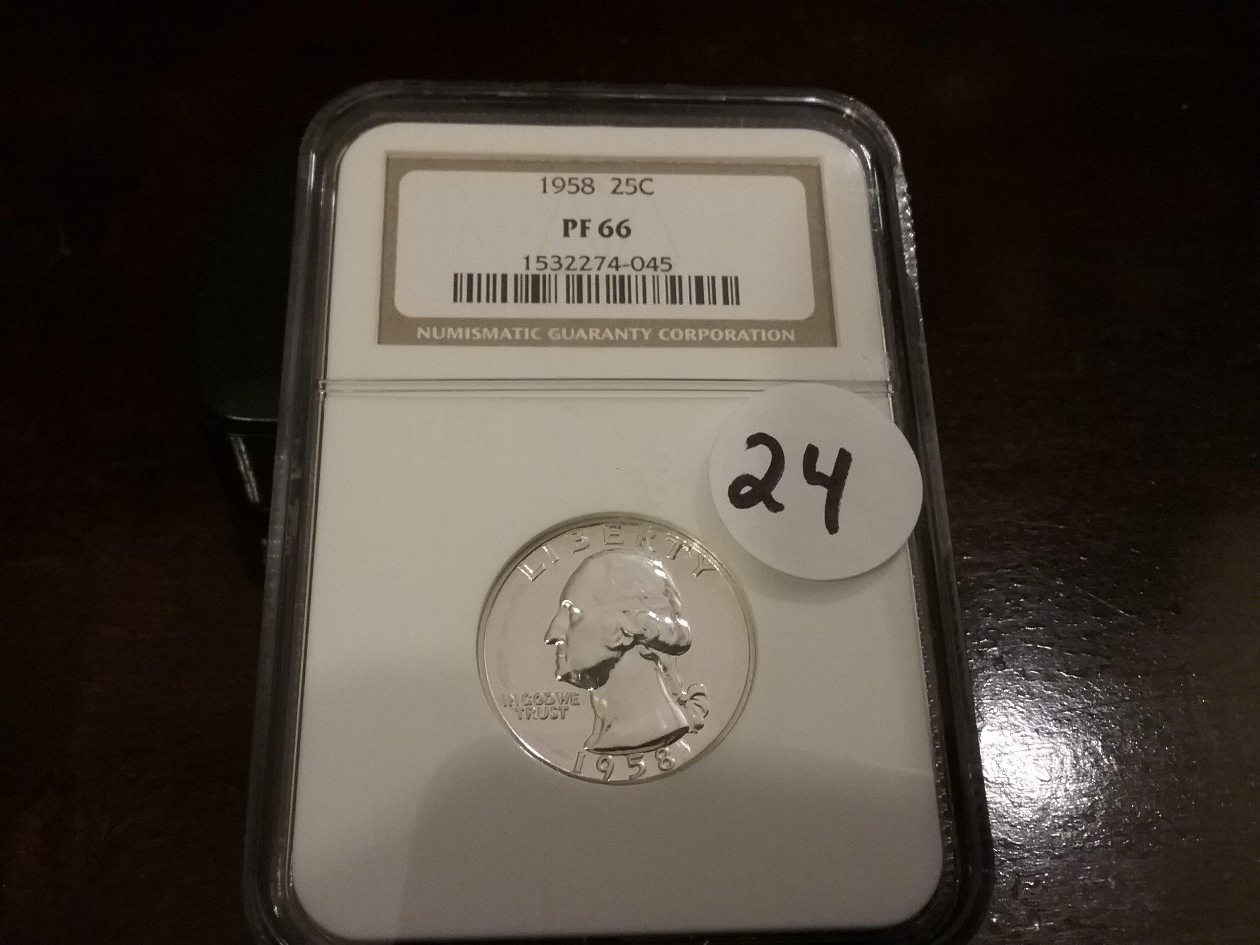 NGC 1958 Washington Quarter Proof 66