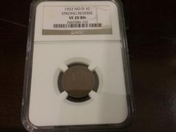 AUCTION HIGHLIGHT!!! NGC 1922 NO D Strong Reverse One Cent!!