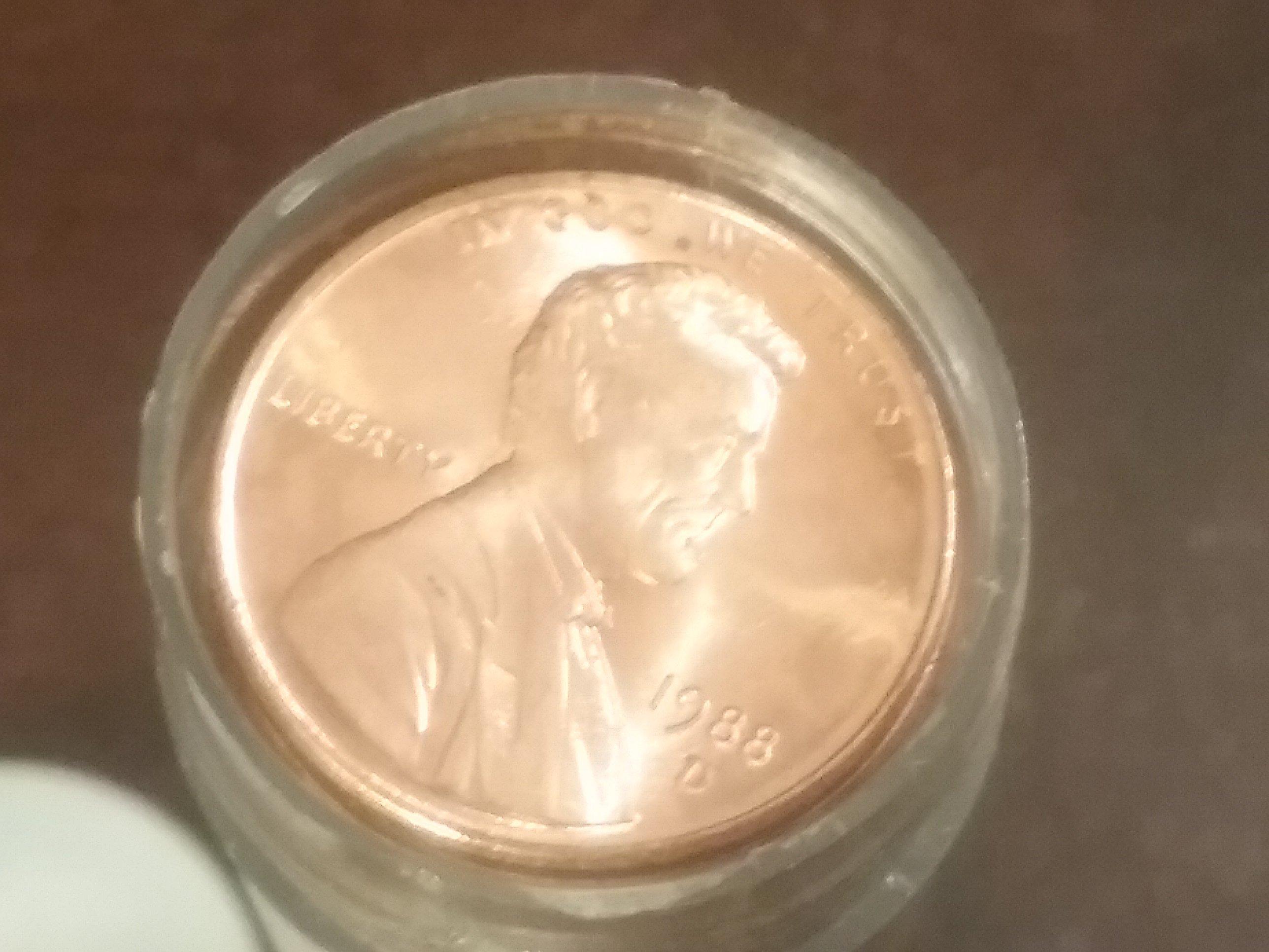 1988-D BU Penny Roll