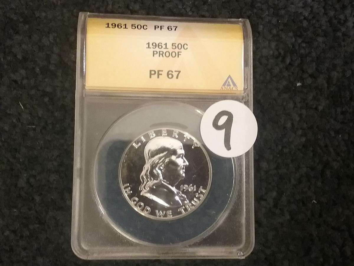 ANACS 1961 50 Cent PF 67