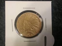 1914 $10 GOLD EAGLE  XF/AU