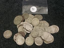 Bag of 50 Buffalo Nickels