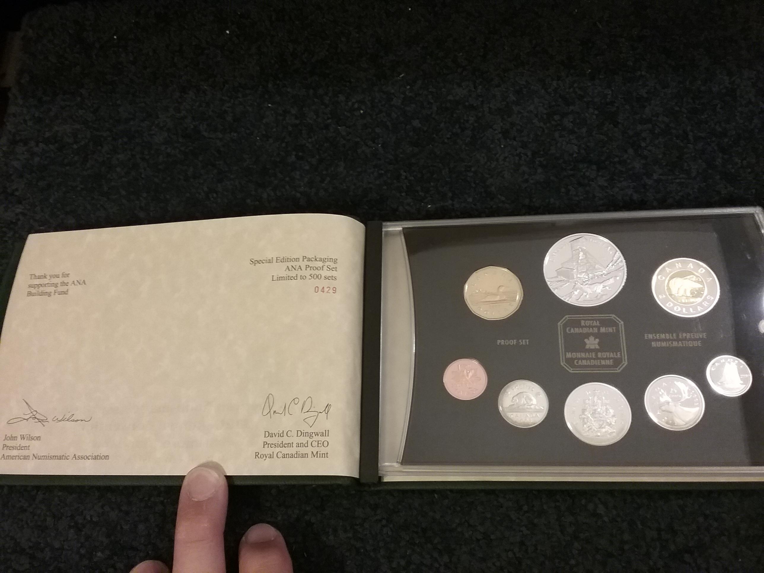 Scarce! 2003 Royal Canadian Proof Set ANA Special Edition #429 of 500