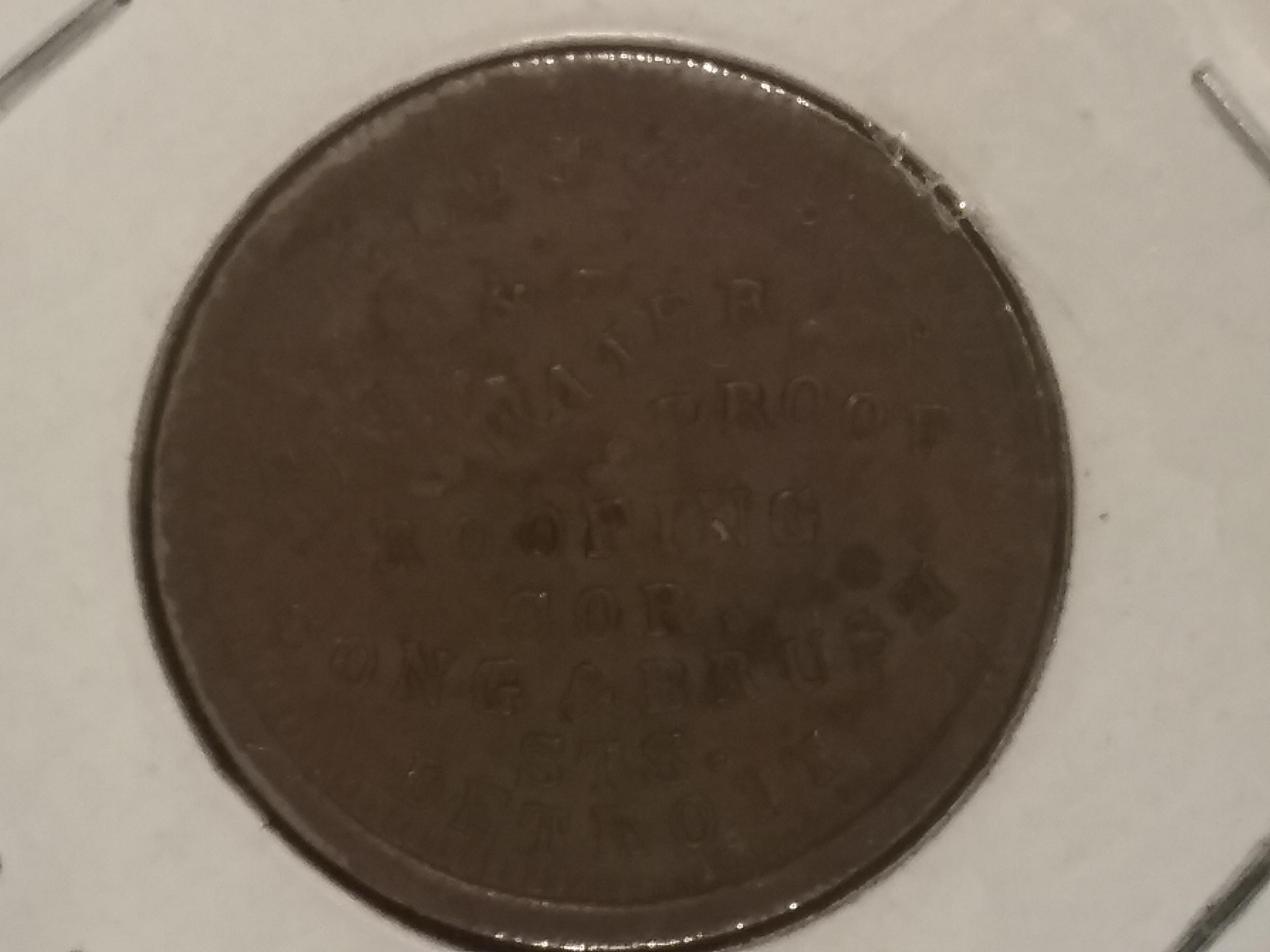 1863 Civil War Token Looks uncirculated