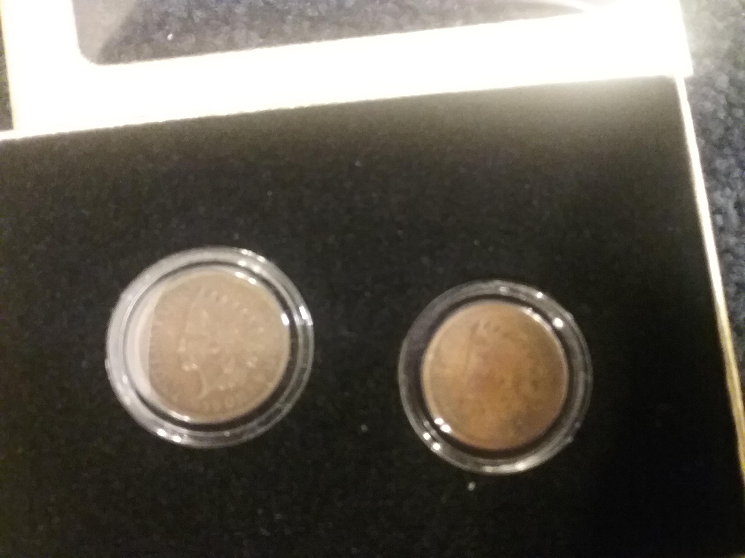 Franklin Ment Bicentennial Proof Medal and a two-set of Indian cents