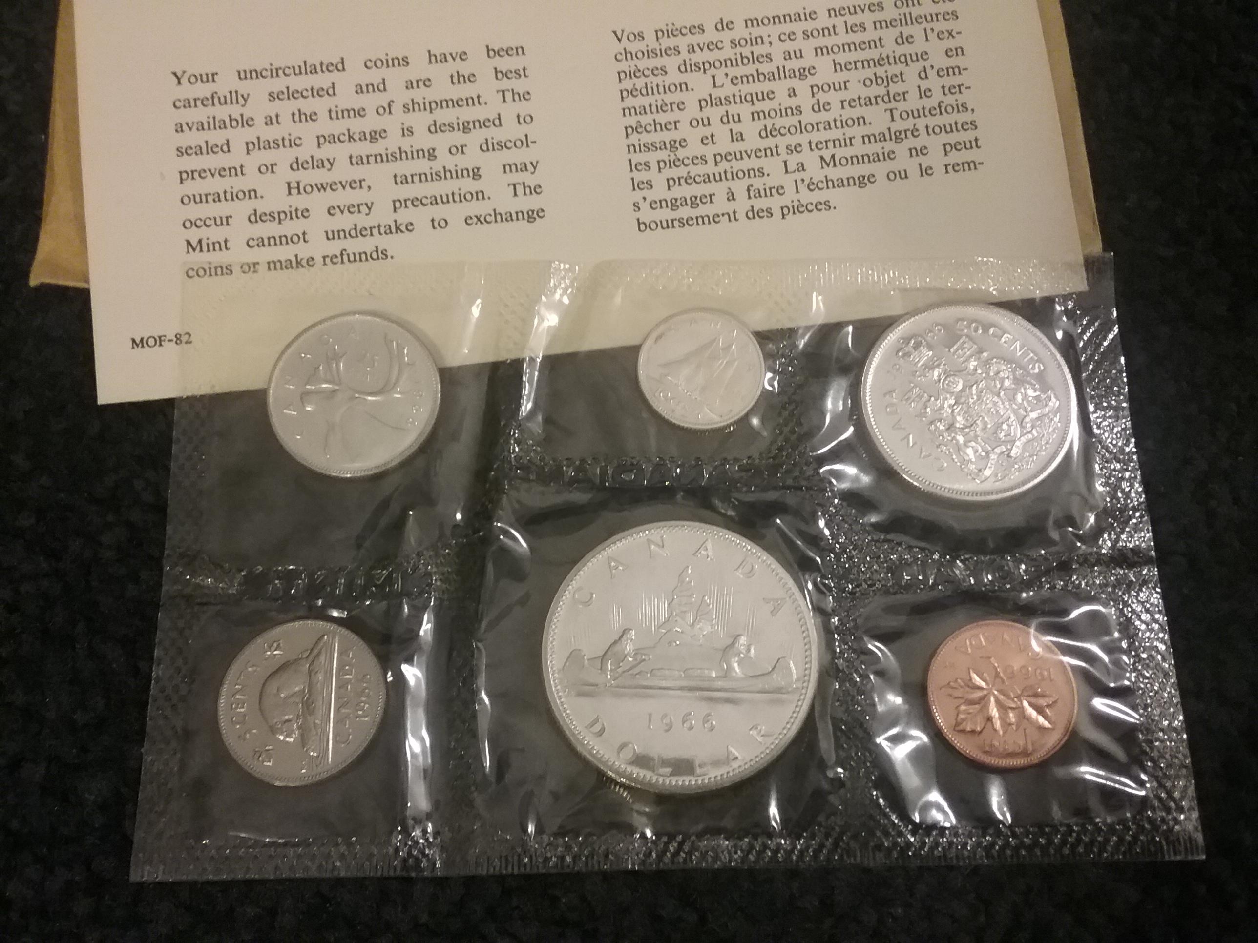 1966 Canada Silver Proof/Mint Set