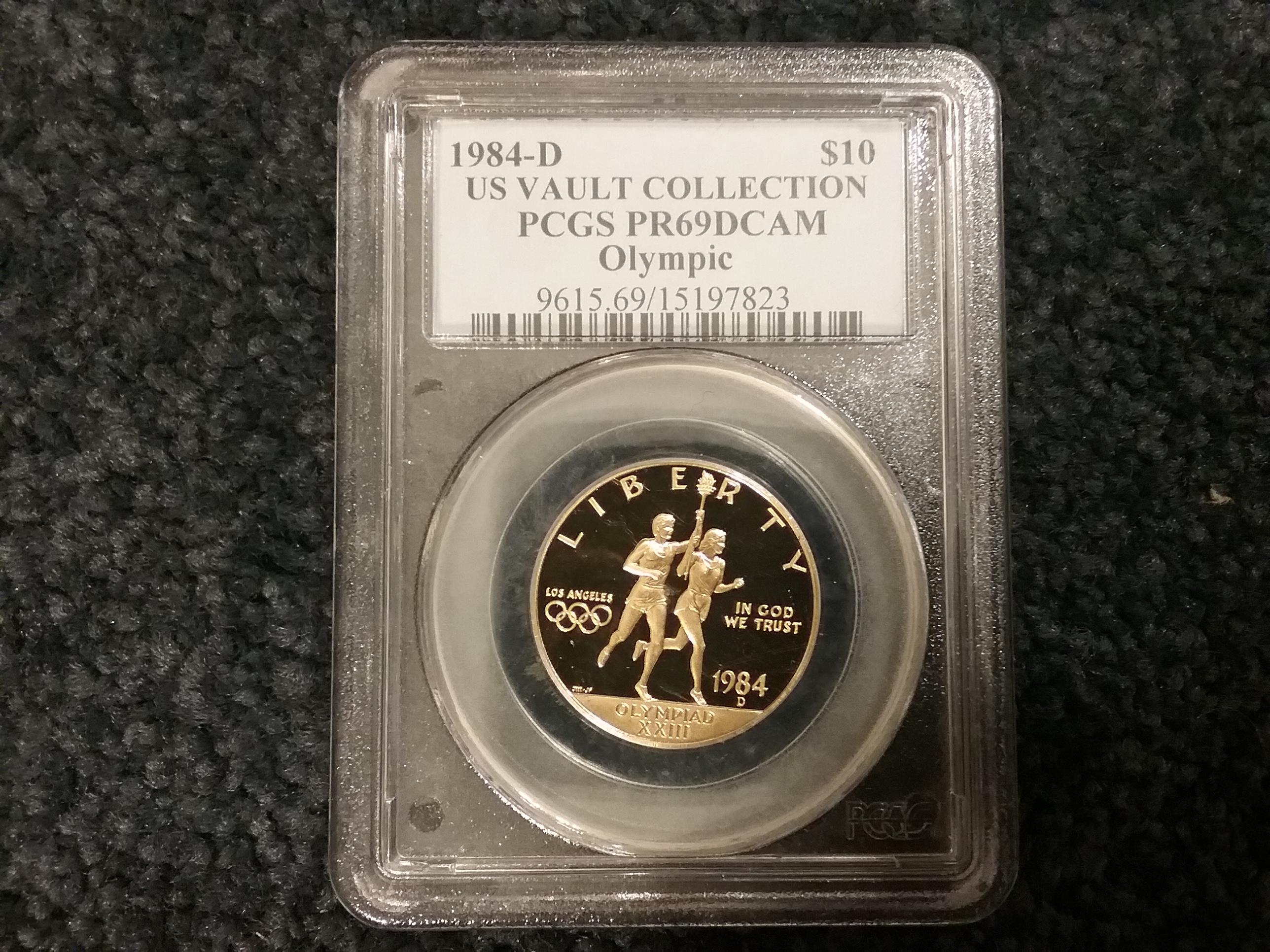 AUCTION HIGHLIGHT! Absolutely Stunning 1984 4-coin Gold Commemorative Set