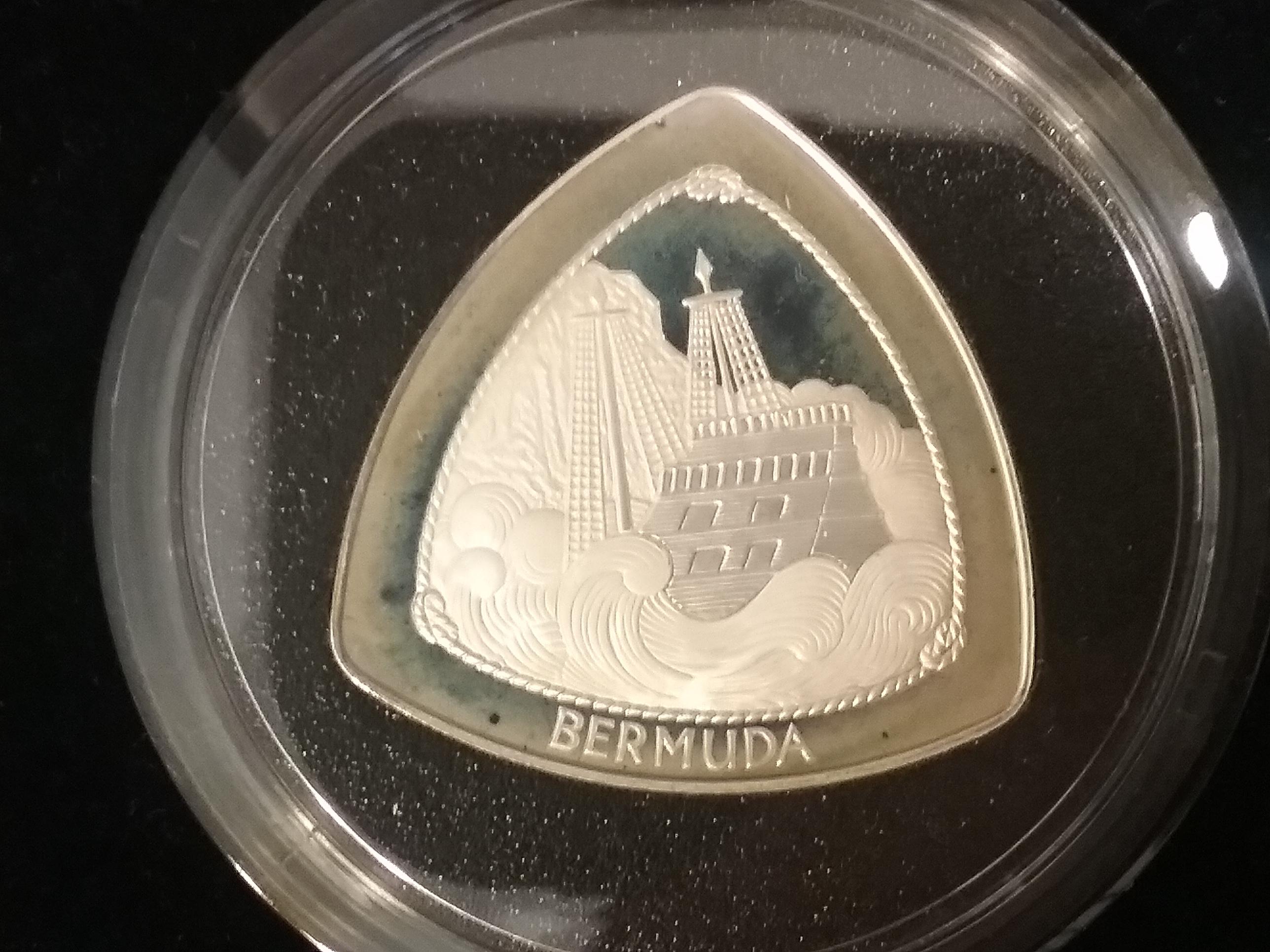 1997 Bermuda Silver $3 Triangular Proof