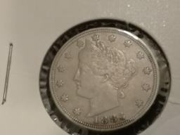 Nice 1883 no-cents "V" Liberty Nickel