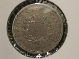 Nice 1883 no-cents "V" Liberty Nickel