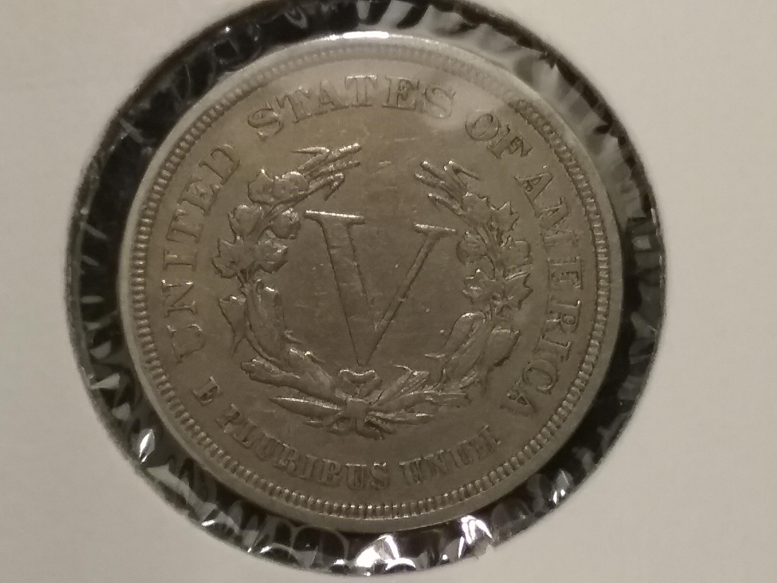 Nice 1883 no-cents "V" Liberty Nickel