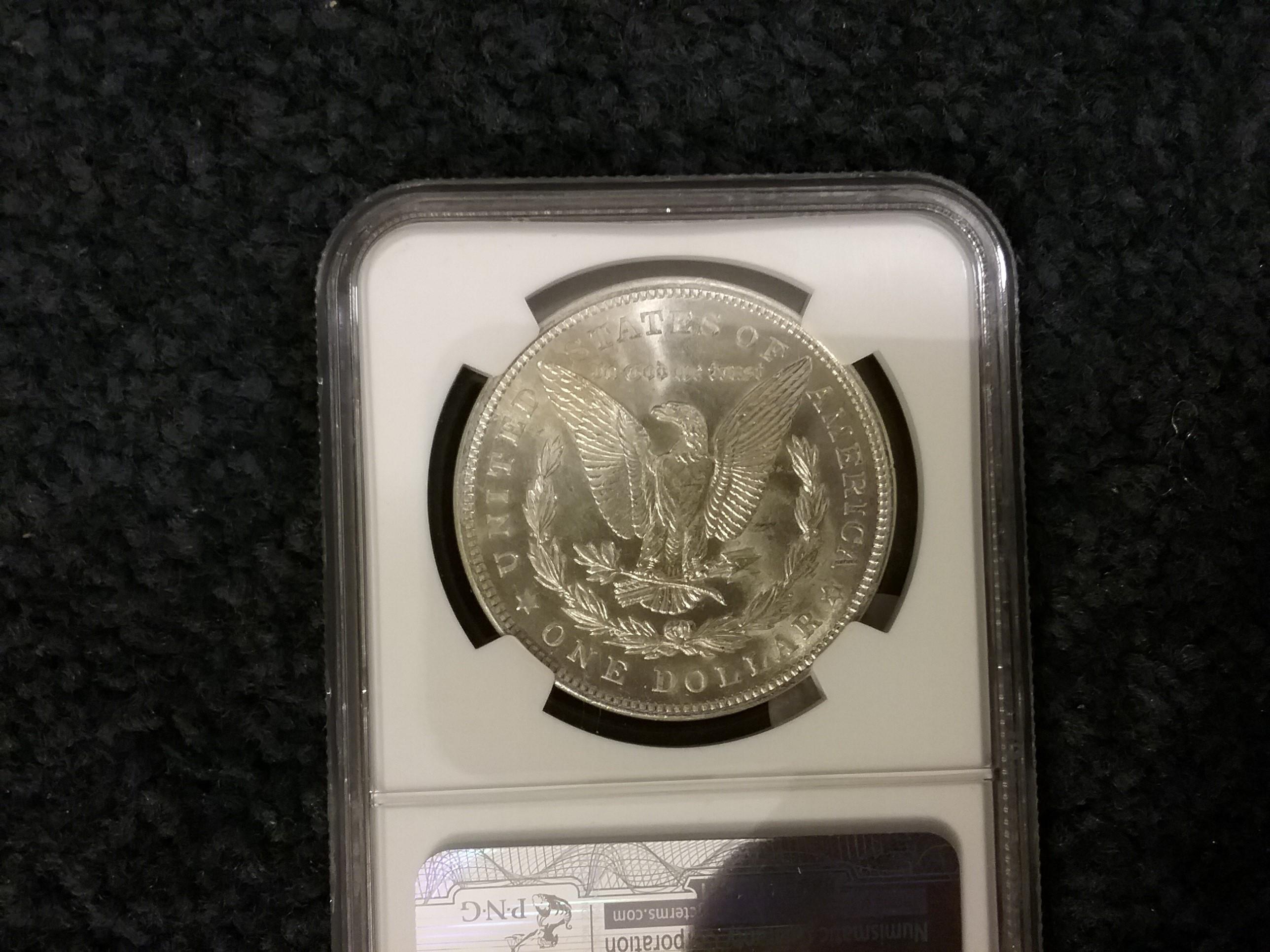NGC 1921 Morgan Dollar in MS-63