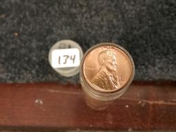 1951-D AU-BU Wheat cent roll