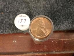 1953-D AU-BU Wheat cent roll