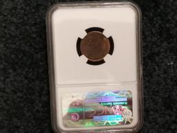 NGC 1958 Wheat Cent in MS-65 Brown