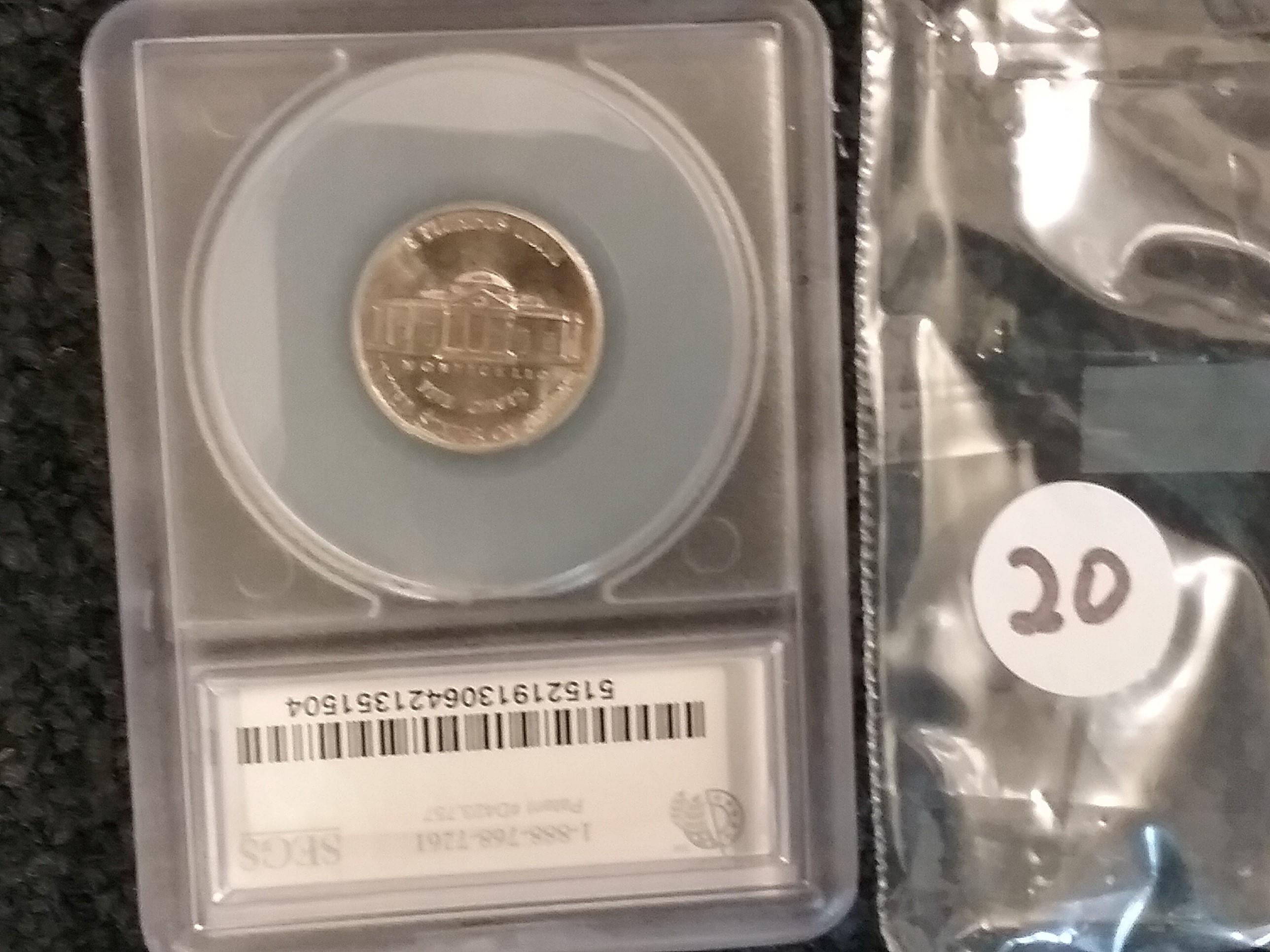 SEGS 1938-S Jefferson Nickel in MS-64 5FS