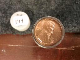 1950-D AU-BU Wheat cent roll