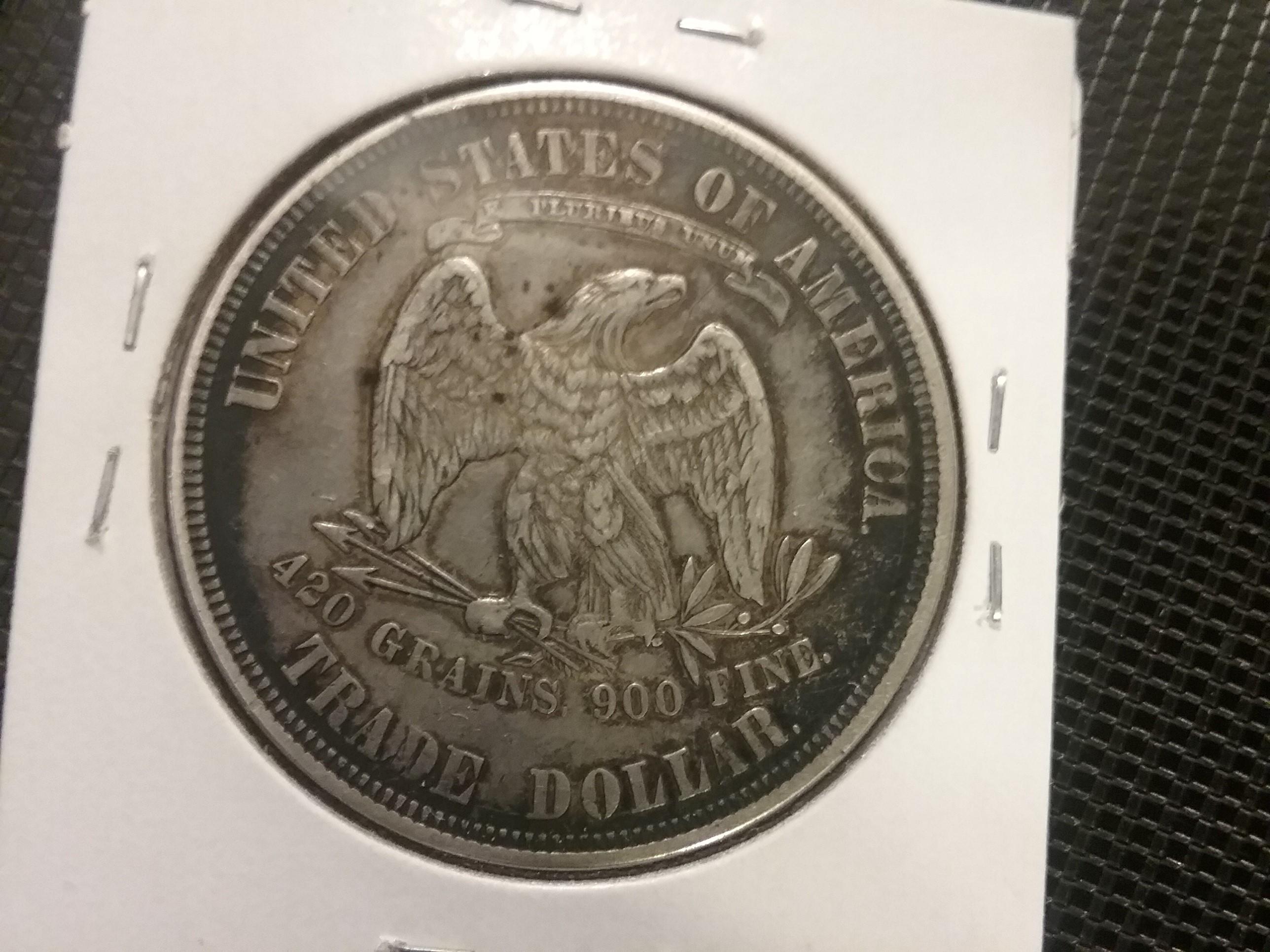 1877 Trade Dollar in Extra-Fine 40