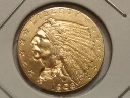 Stunning 1908 $2.5 GOLD Quarter Eagle in MS-65