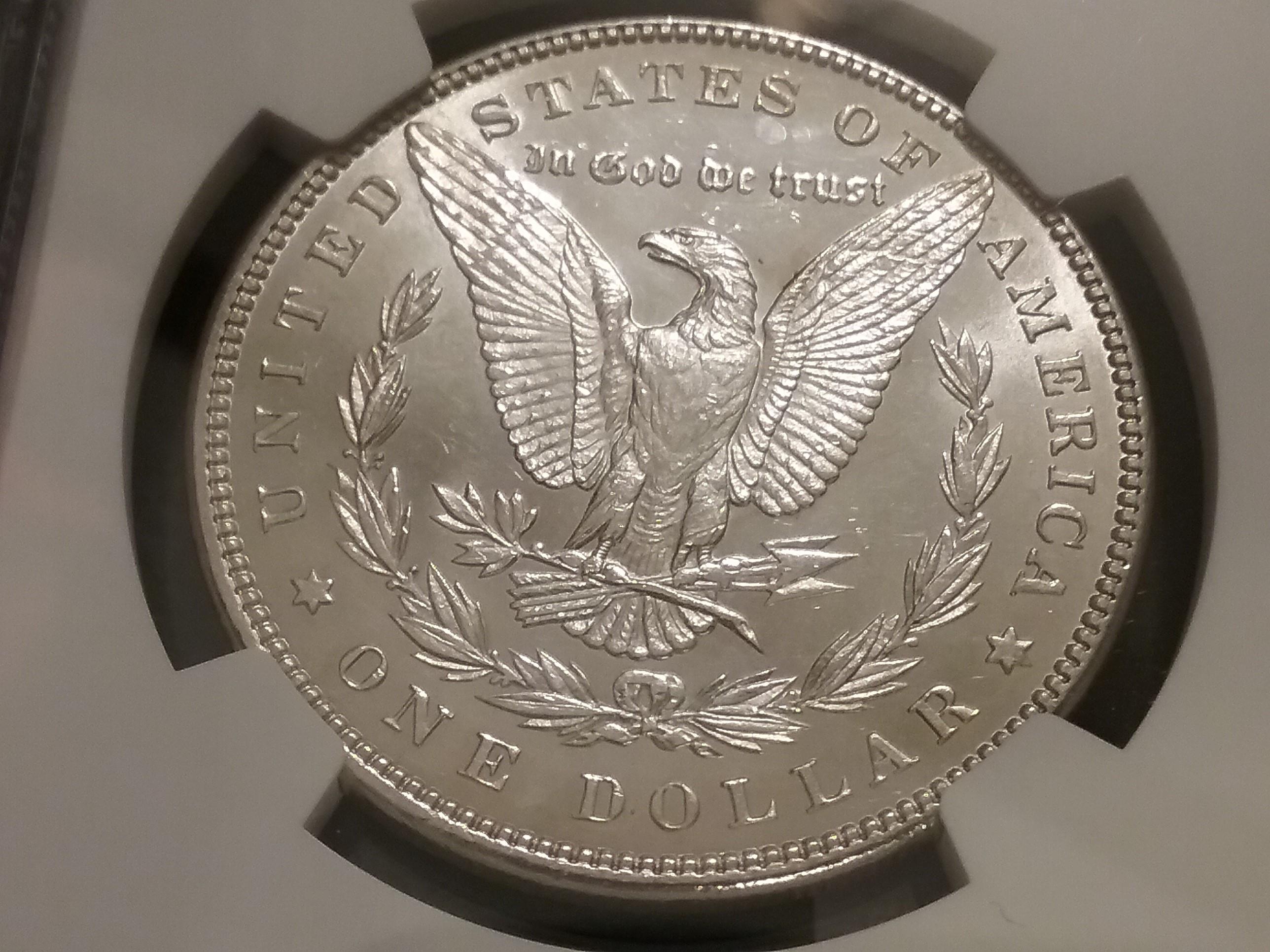 NGC 1898 Morgan Dollar Uncirculated details