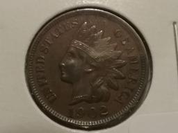 1902 Indian Cent in AU-58