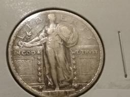 1921 Standing Liberty Quarter in Very Fine 30