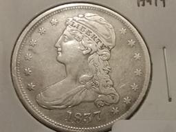 1837 Bust Half Dollar in Very Fine 30