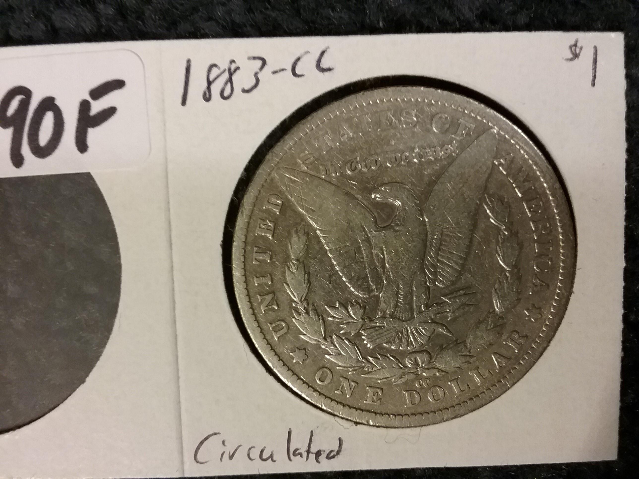 1883-CC Morgan Dollar