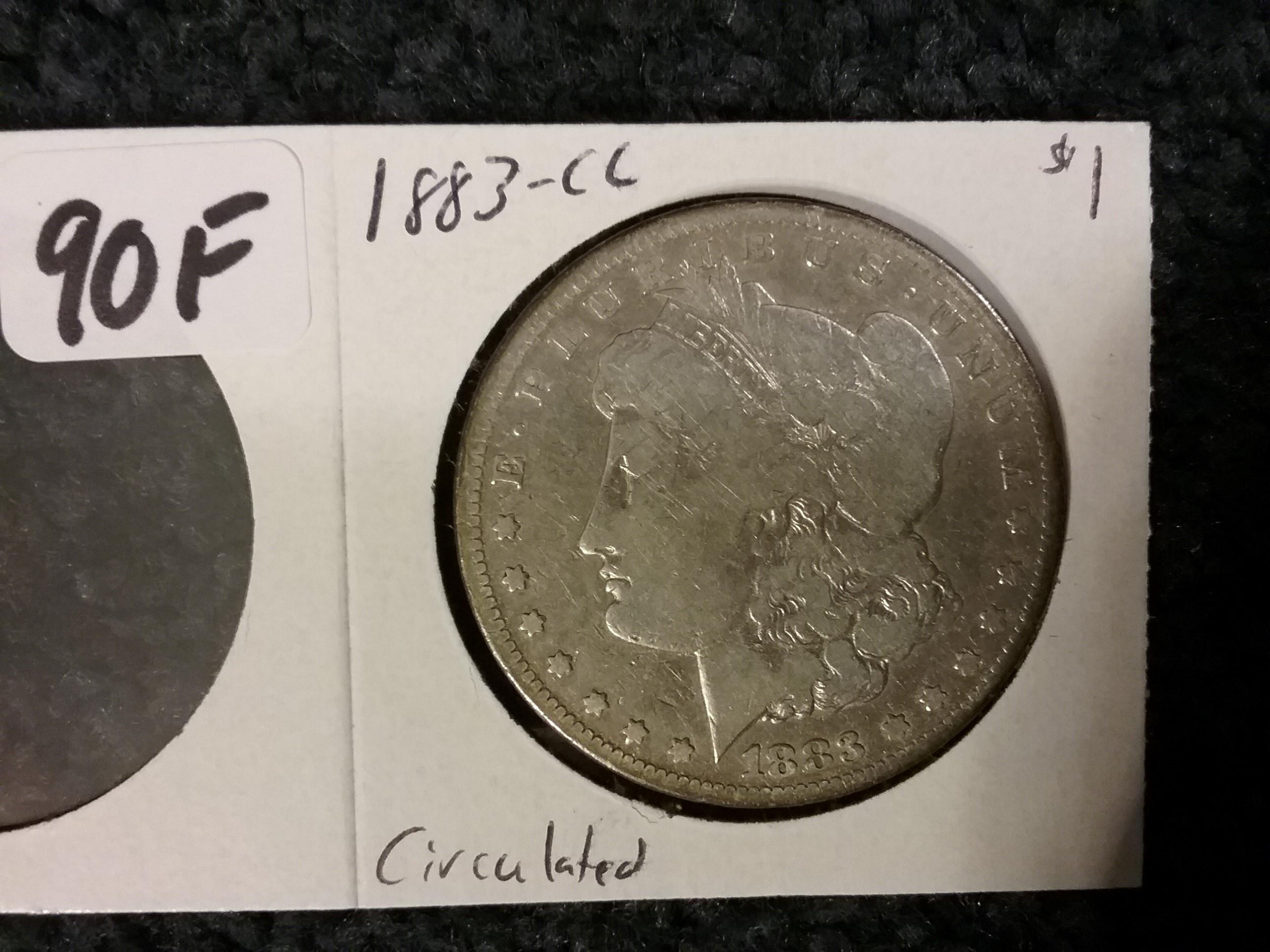 1883-CC Morgan Dollar