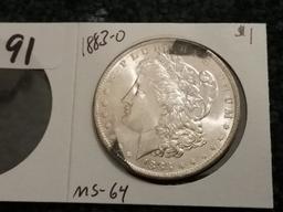 1883-O Morgan Dollar in MS-64