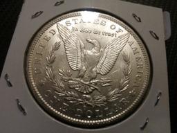 1894-O morgan Dollar in AU-55