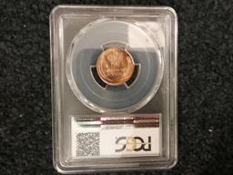 PCGS 1951-S Wheat Cent in MS-65 RED