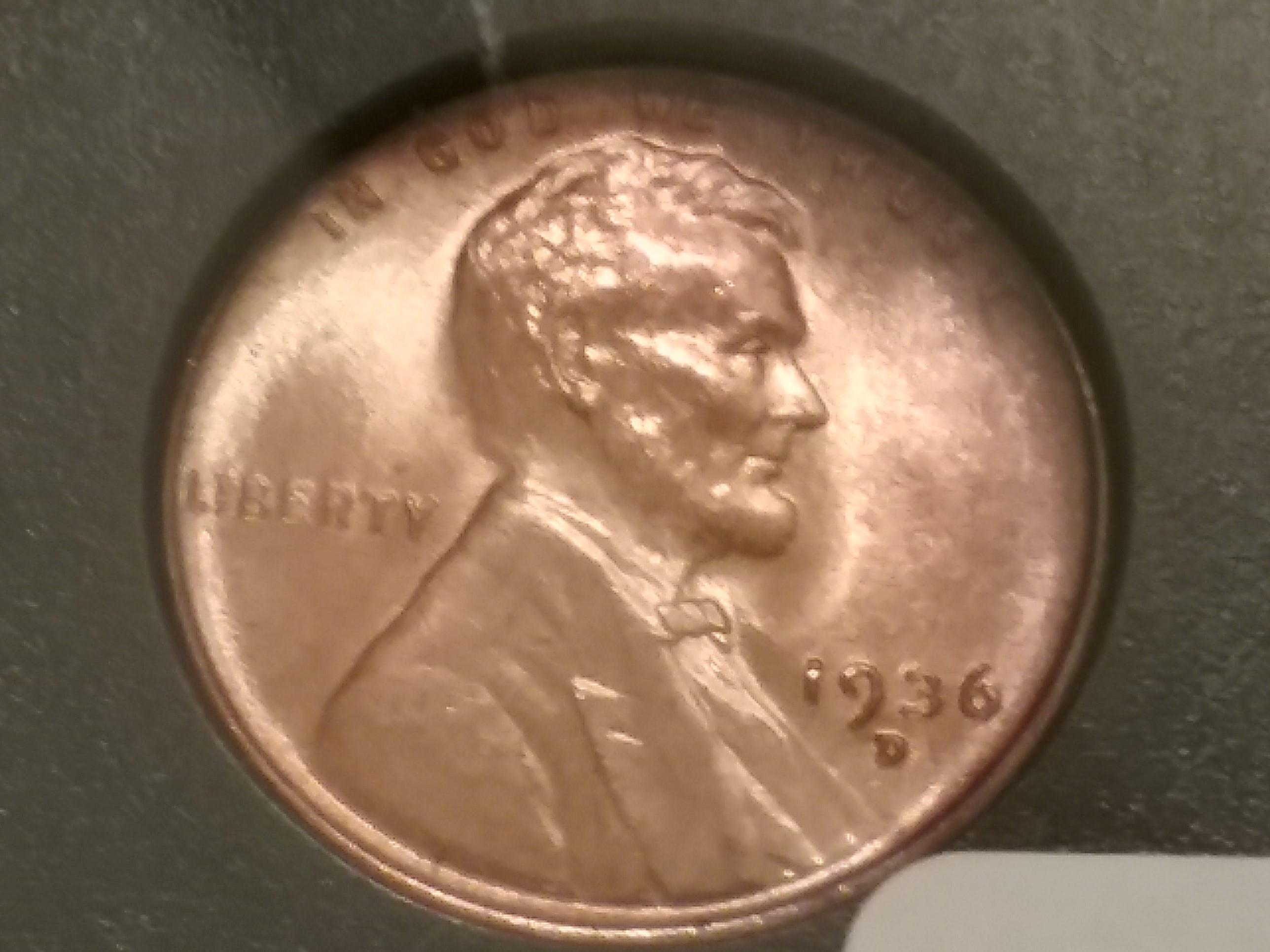 CCGS 1936-D Wheat Cent in MS-65 Red-Brown