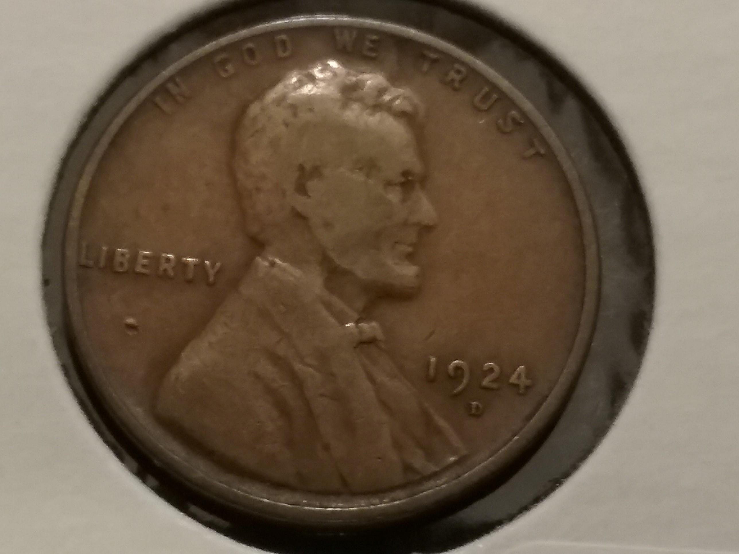 Semi-Key Date 1924-D Wheat Cent