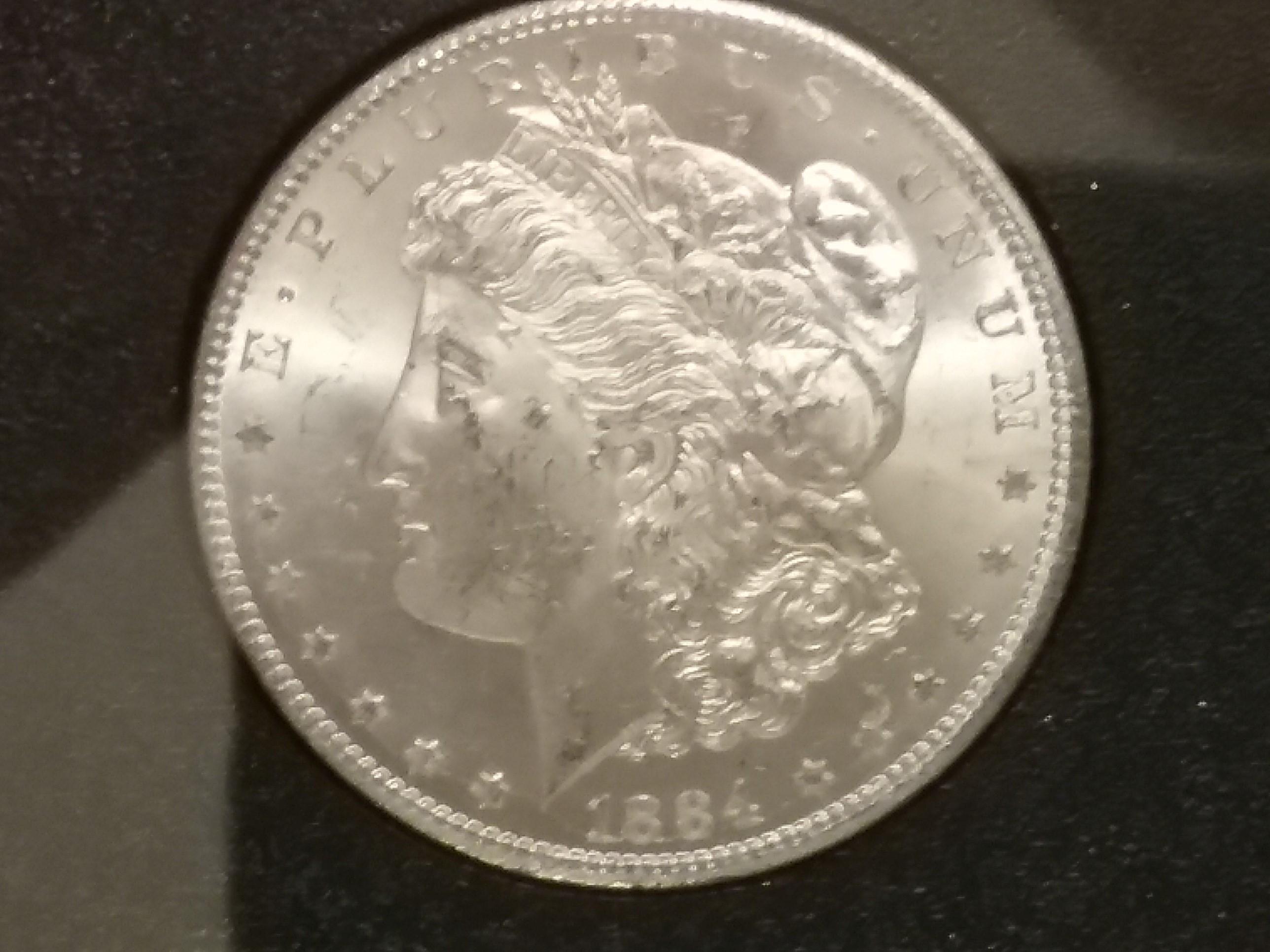 GSA 1884-CC Morgan Dollar in MS-63