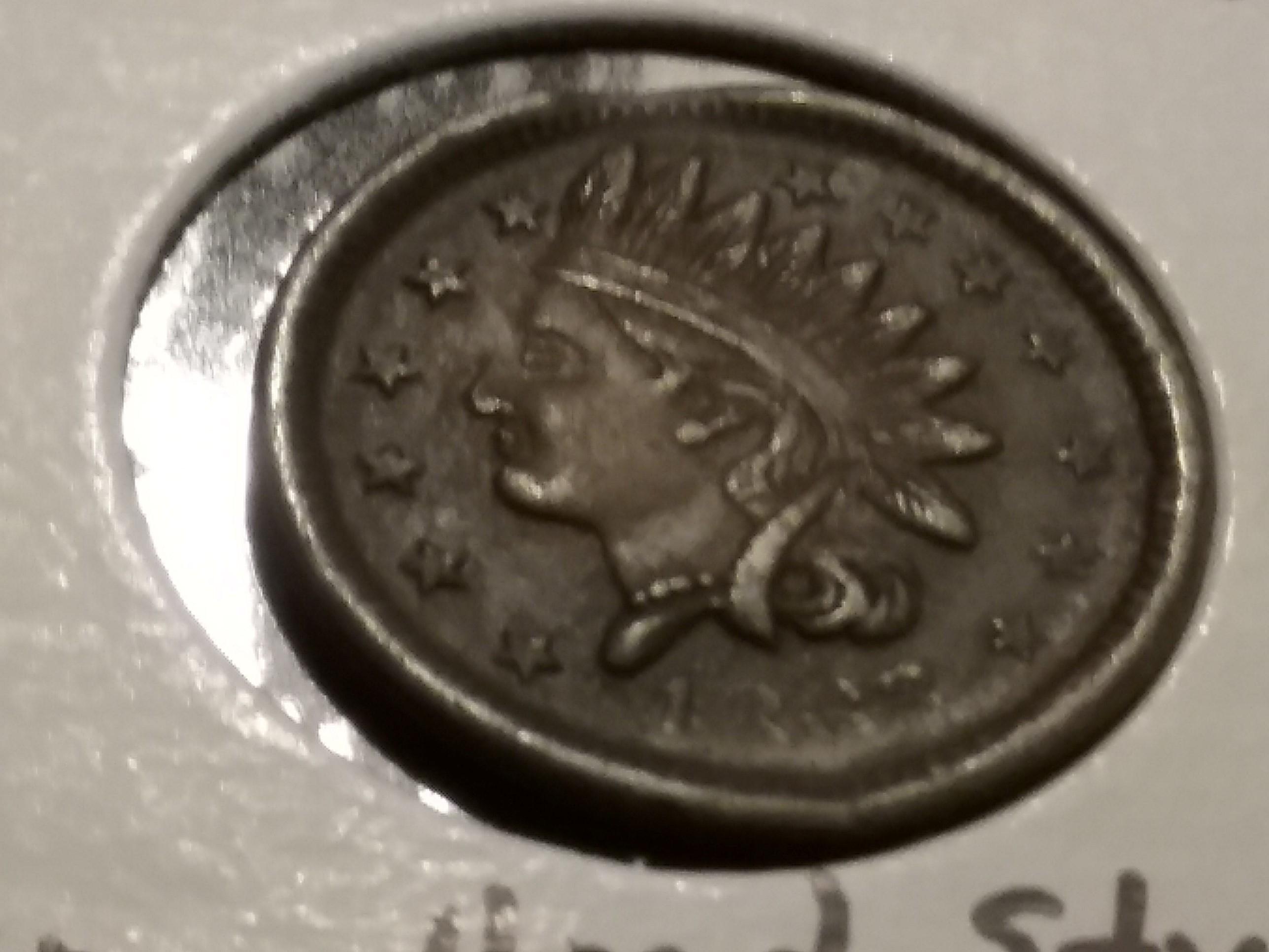 1863 Civil War Token style of Indian head cent