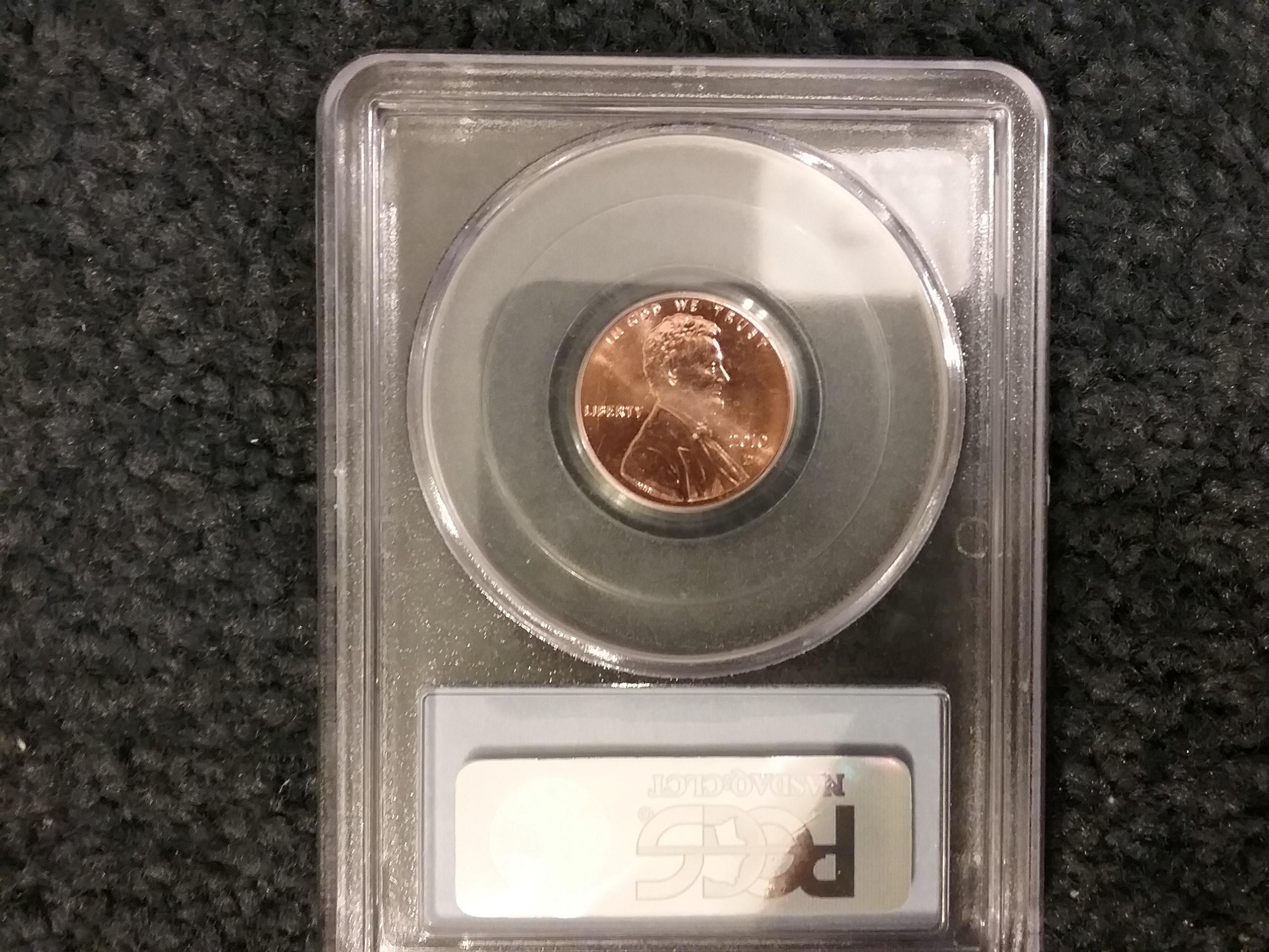 PCGS Hard to find Sample Slab with 2010-D Shield Cent