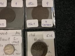 six more foreign coins…three are silver