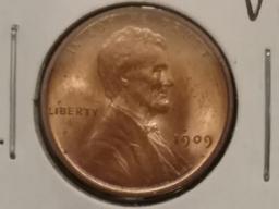 Superb! 1909 VDB Wheat Cent MS-64 RED!