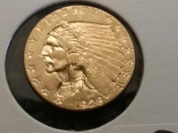 Pretty GOLD 1928 $2.5 Quarter Eagle AU-58